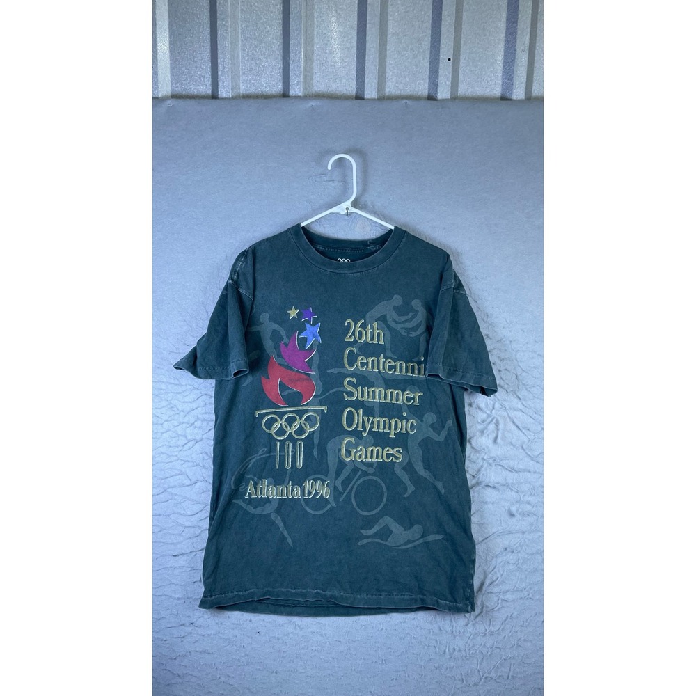 Heritage T-Shirt Mens M Black Excellent Atlanta 1996 Summer Olympic Game T-Shirt